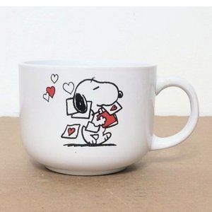 Snoopy Peanuts Valentines Day Stoneware Coffee Mug Cup 20 Oz Hearts Love